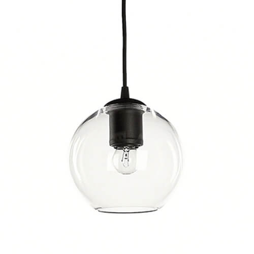 Abat-jour Globe En Verre Transparent VALICLUD – Diamètre 13 Cm – Pour Lustres Et Suspensions – Design Simple, Idéal Salon/chambre