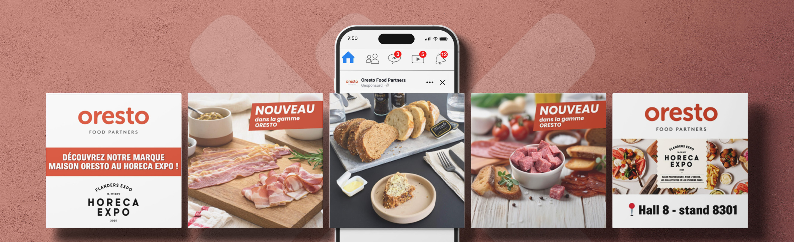 ORESTO Carrousel mockup horeca expo