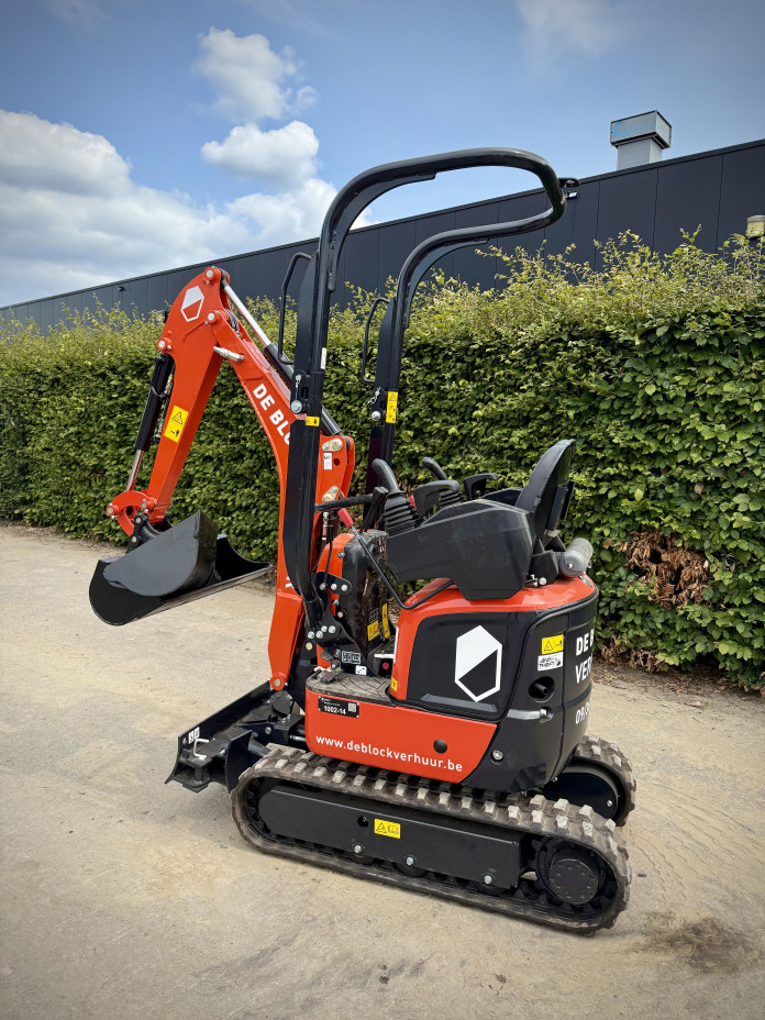 1002 - Minigraver 1 ton Kubota U10-5 2