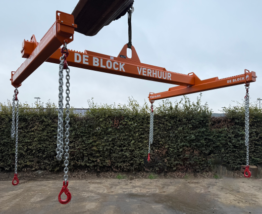 9905-01 Hijsframe 10 ton - B 1,5-3m - L 2-4m - Incl. 4 kettingen 3