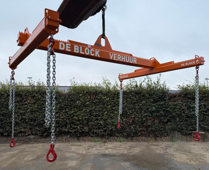 9905-01 Hijsframe 10 ton - B 1,5-3m - L 2-4m - Incl. 4 kettingen 3