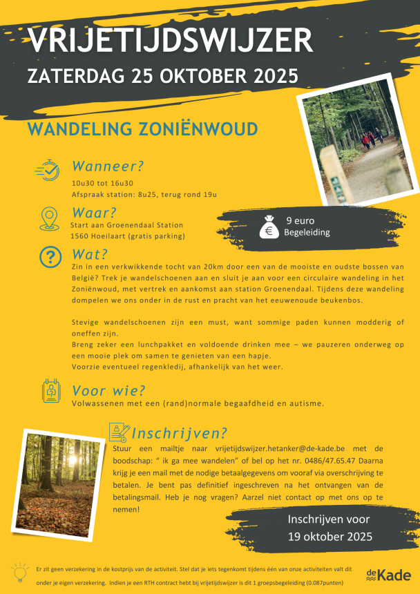 vrijetijdswijzer oktober 2