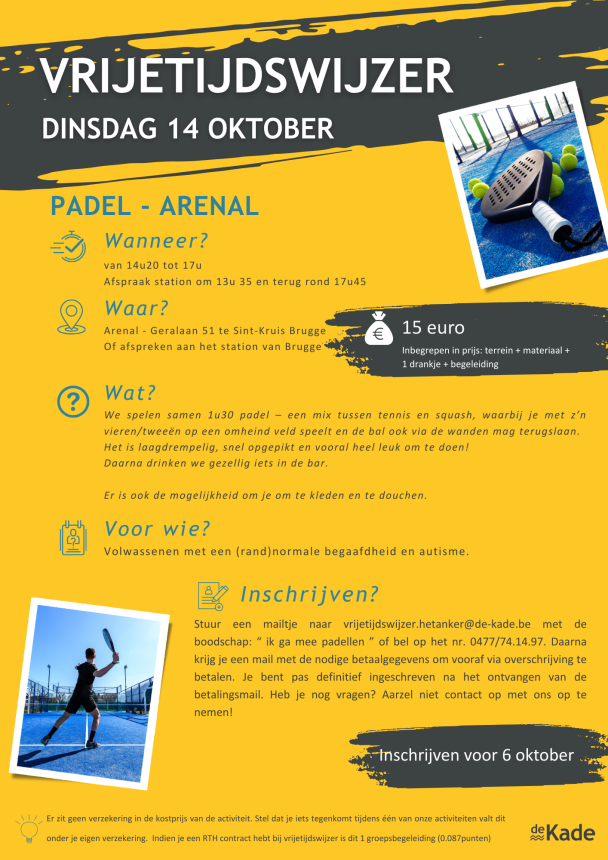 vrijetijdswijzer oktober