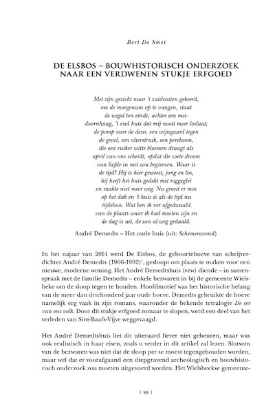 Leiesprokkels 2013-2015 - Bert De Smet - De Elsbos