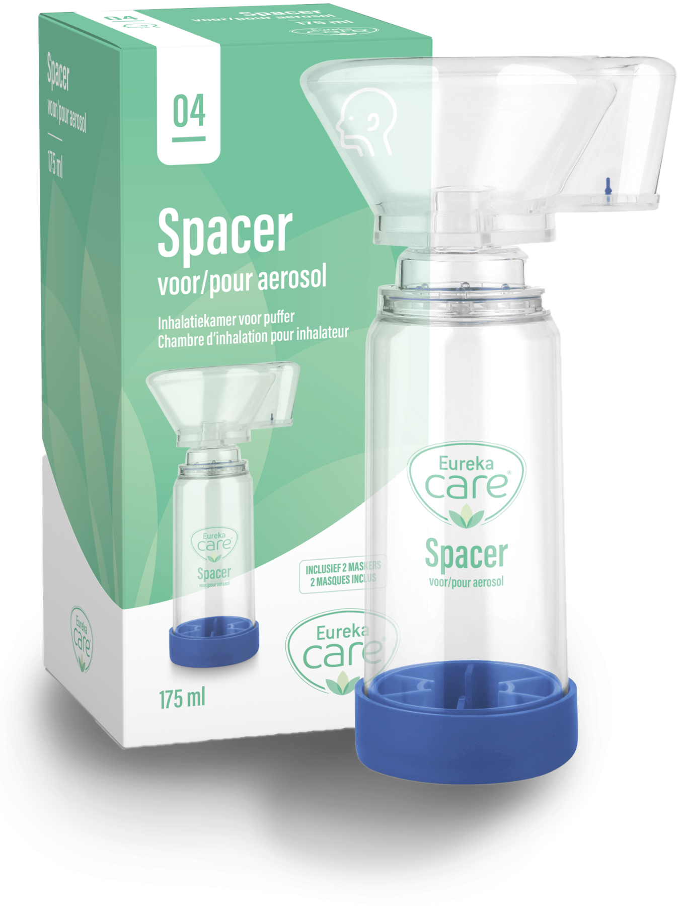Chambre d'inhalation universelle Mr Aerosol pour adultes et enfants de plus de 6 ans