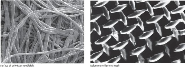 Naaldvilt-media versus monofilament nylon