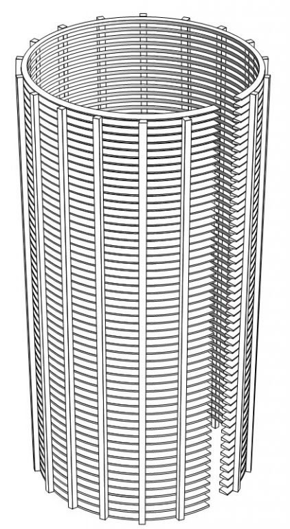 Inverted slit tube