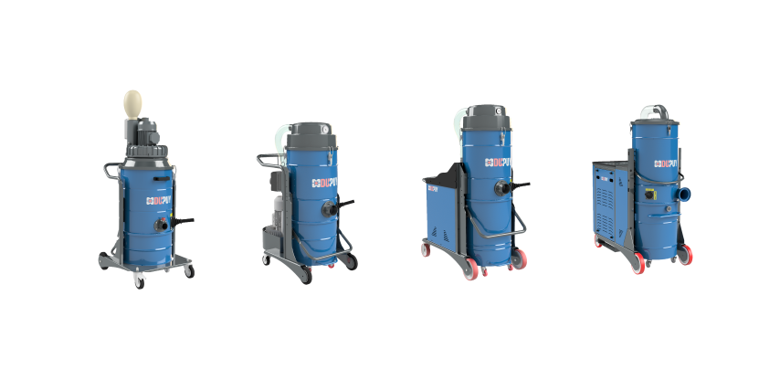 Driefasige industriële stofzuigers en industriële filtratieproducten