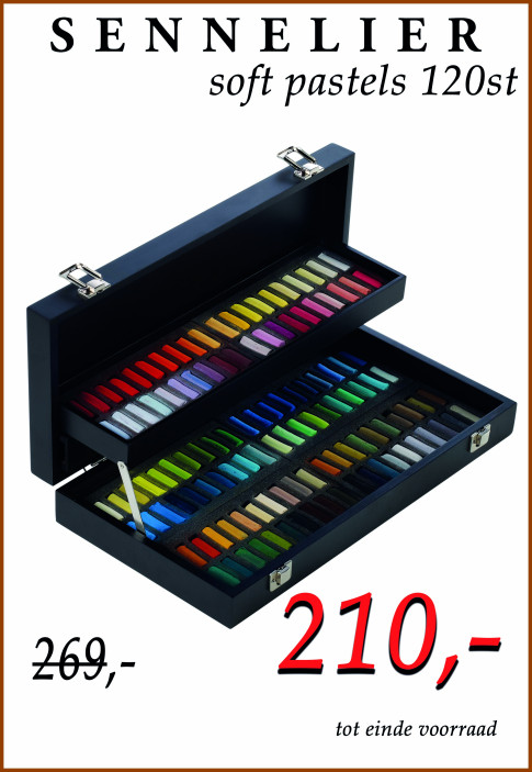 Sennelier soft pastels kist 120st kopie