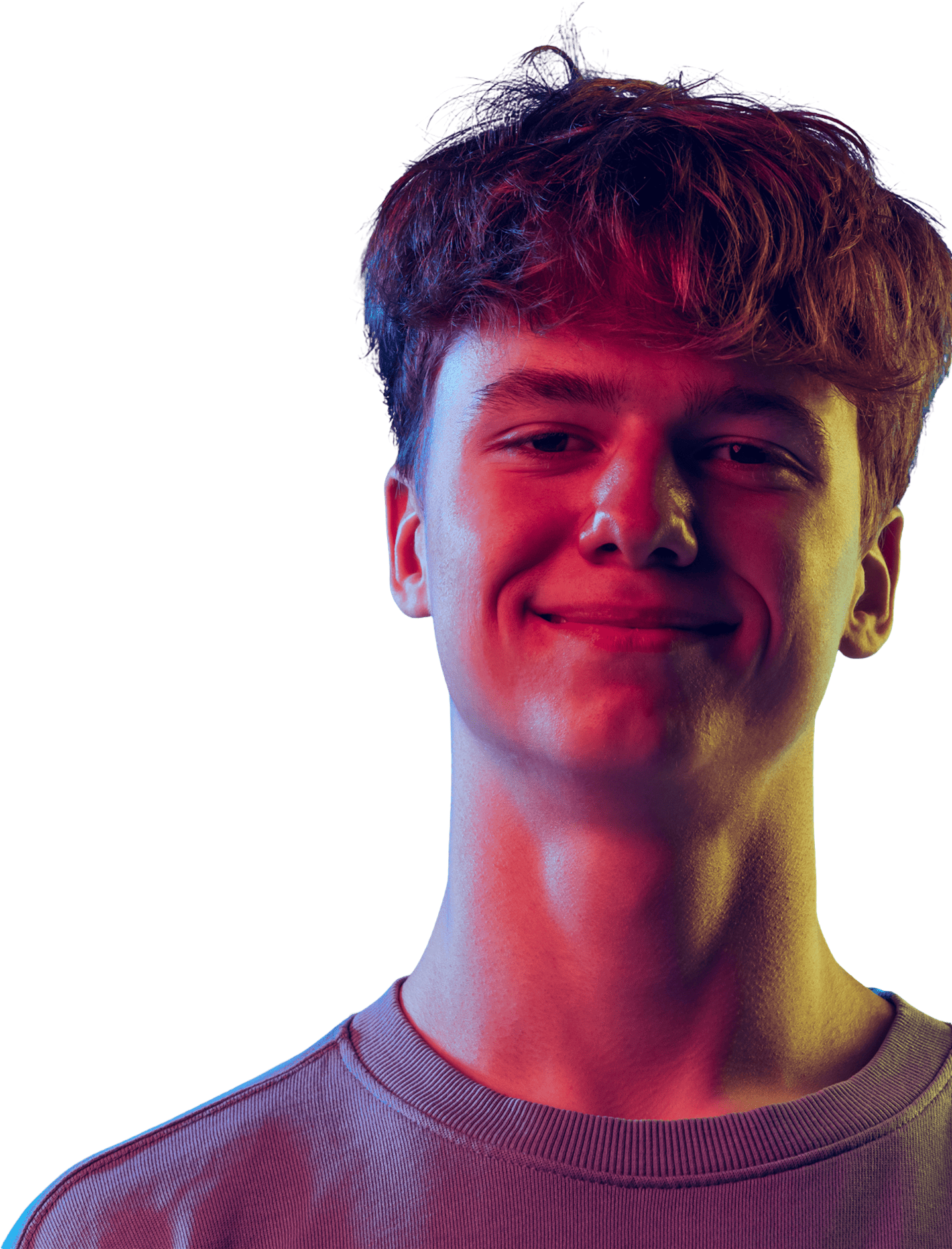 Banner youth smiling-