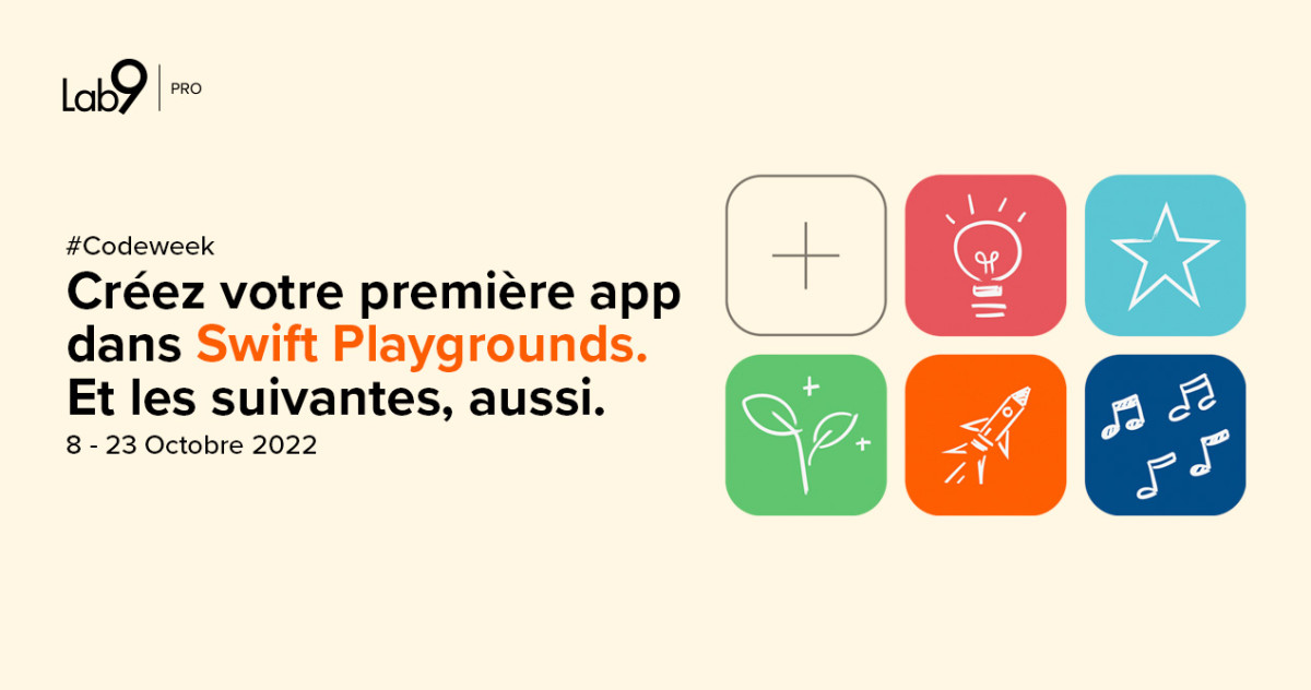 Lab9 Education - Codeweek 2022 - Créez votre première app dans Swift ...