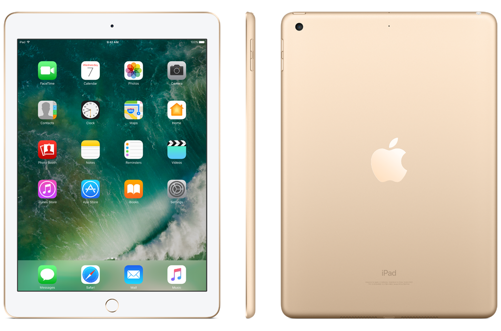 iPad 32-128 GB gold angles