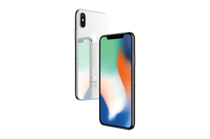 iPhone X zilver