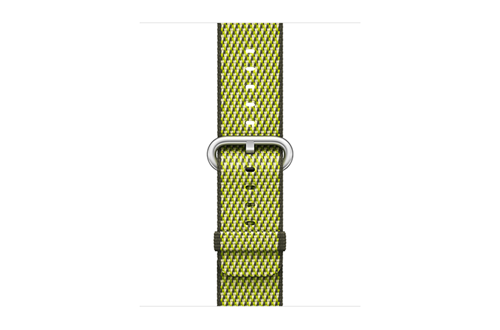 watchband-donker olijfgroen-geweven-38mm