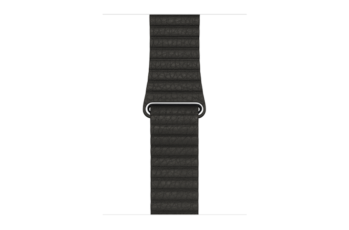 watchband-houtkoolgrijs-leer-medium-42mm