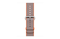 watchband-sinaasappel geruit-geweven-38mm