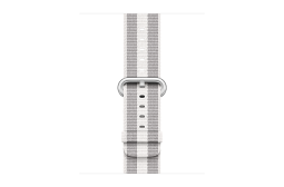 watchband-wit gestreept-geweven-38mm