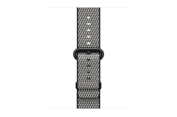 watchband-zwart geruit-geweven-42mm