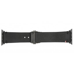 leather-strap-voor-apple-watch-series-1-2-3-42mm 2 Zwart