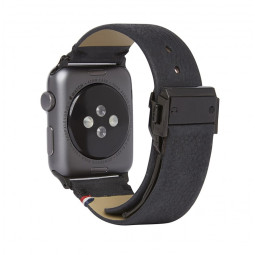 leather-strap-voor-apple-watch-series-1-2-3-42mm Zwart