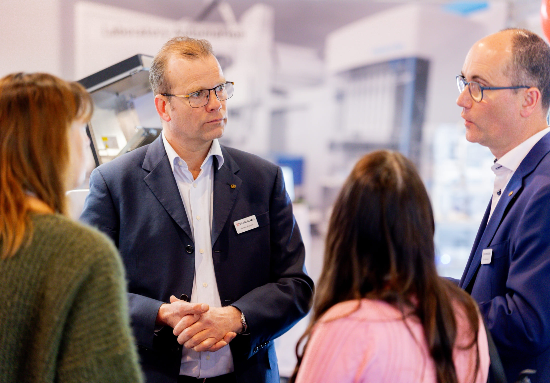 Laboranten op bezoek bij expo