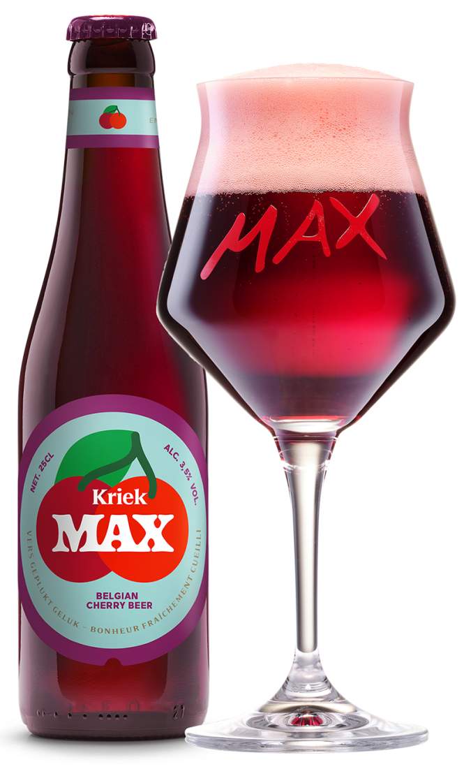 Kriek Max bottle + glass web 2025