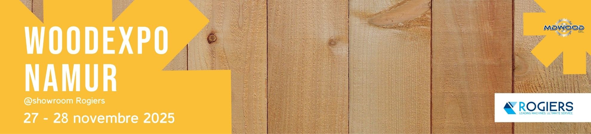 Woodexpo Namur 2025 Website banner