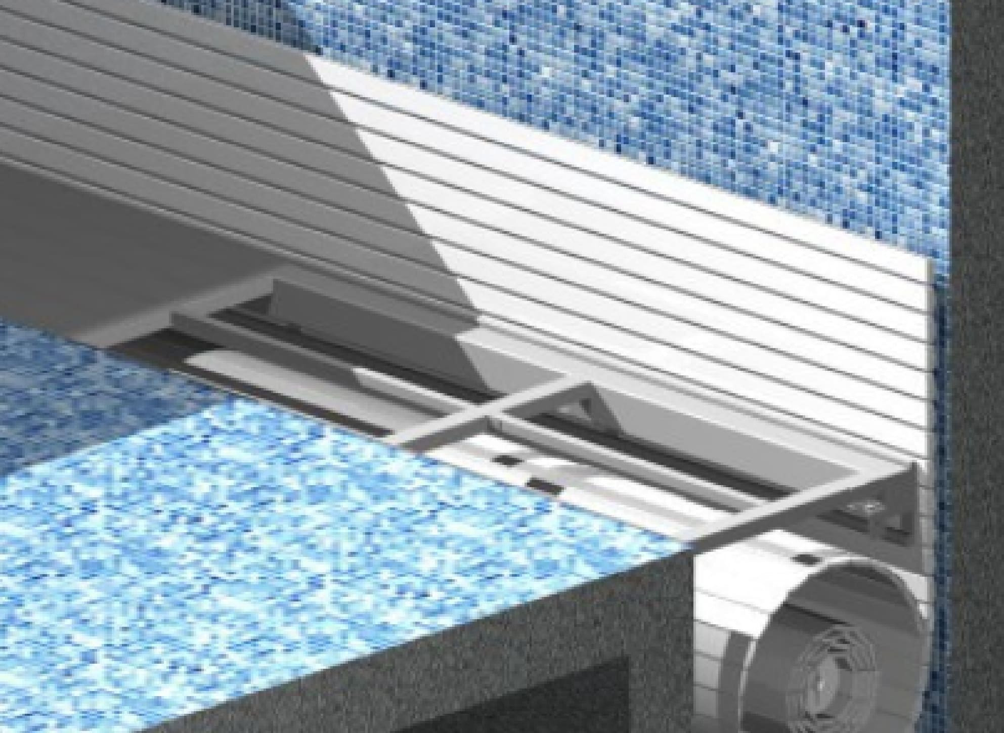 Plastic engine-powered pool covering roll