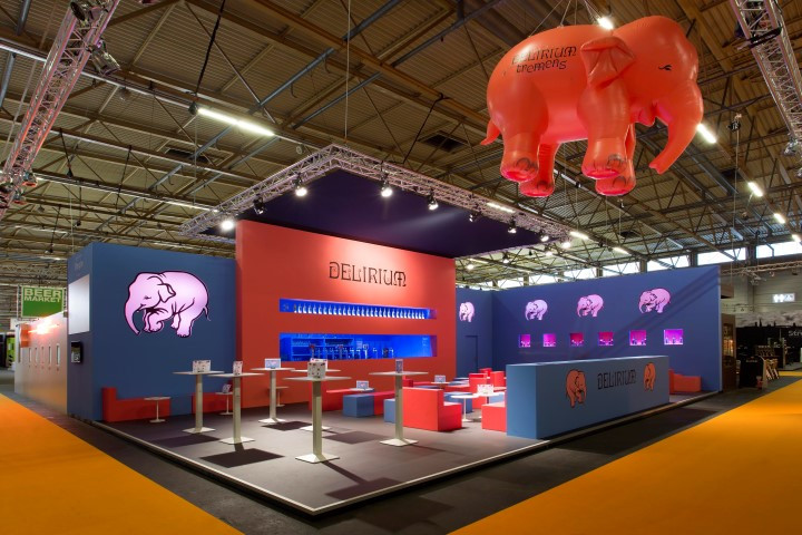 Beursstand voor Brouwerij Huyghe op Horeca Expo te Gent. Brouwerij Huyghe - Horeca Expo standenbouw - 1