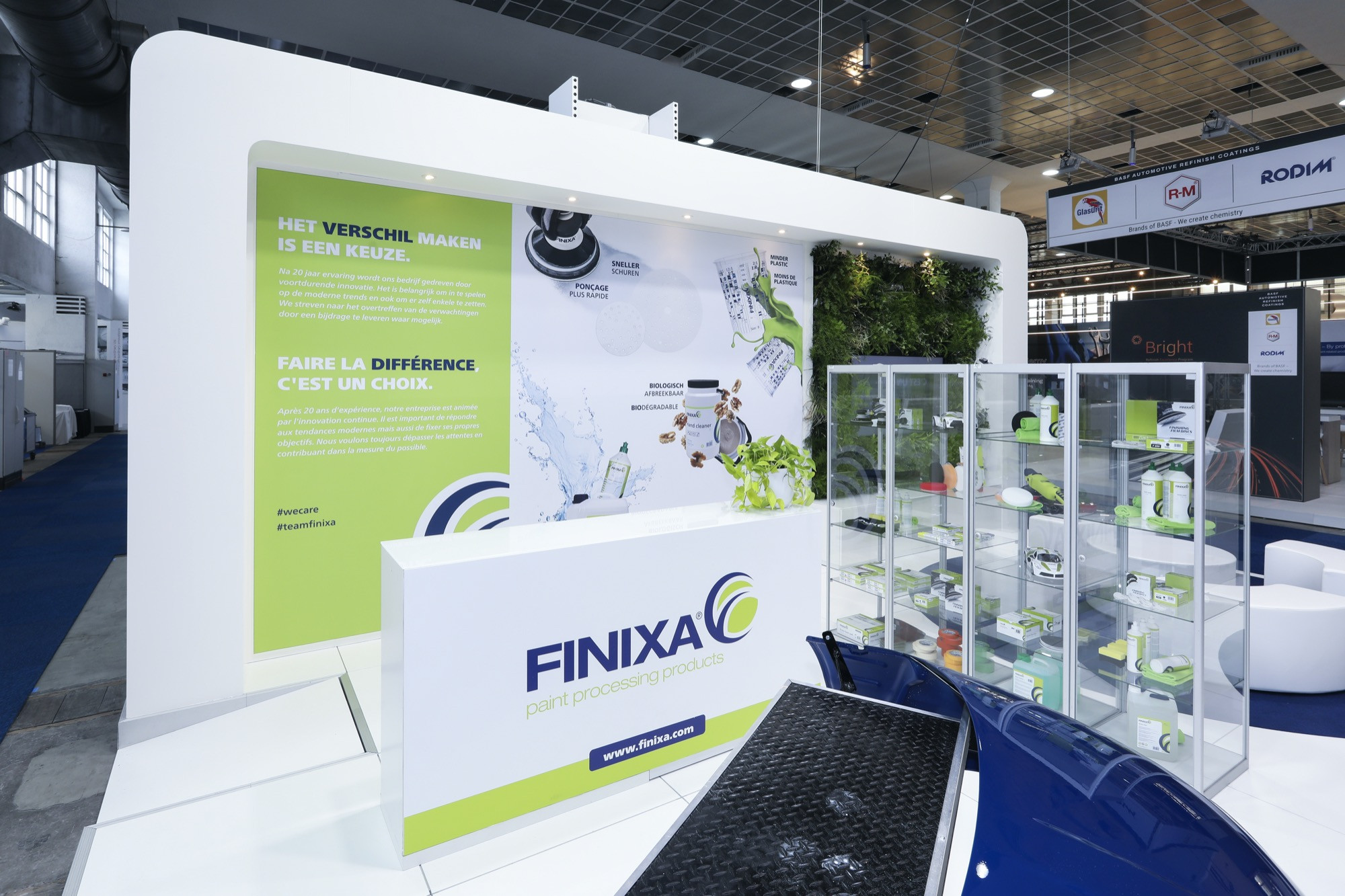 Finixa Voor Finixa realiseerde Travelexpo een professionele beursstand tijdens AutoTechnica. De focus lag op een technische en dynamische presentatie van innovatieve producten voor de automotive sector. De combinatie van branding, productdisplay en praktische indeling zorgde voor maximale zichtbaarheid op de beurs.