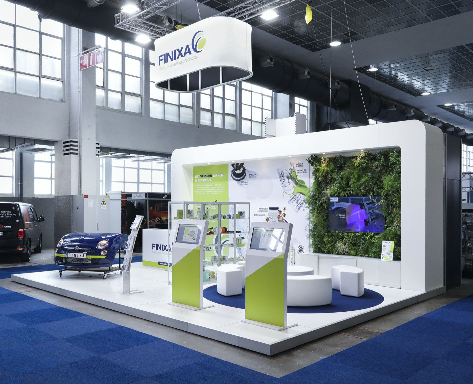 Finixa Voor Finixa realiseerde Travelexpo een professionele beursstand tijdens AutoTechnica. De focus lag op een technische en dynamische presentatie van innovatieve producten voor de automotive sector. De combinatie van branding, productdisplay en praktische indeling zorgde voor maximale zichtbaarheid op de beurs.