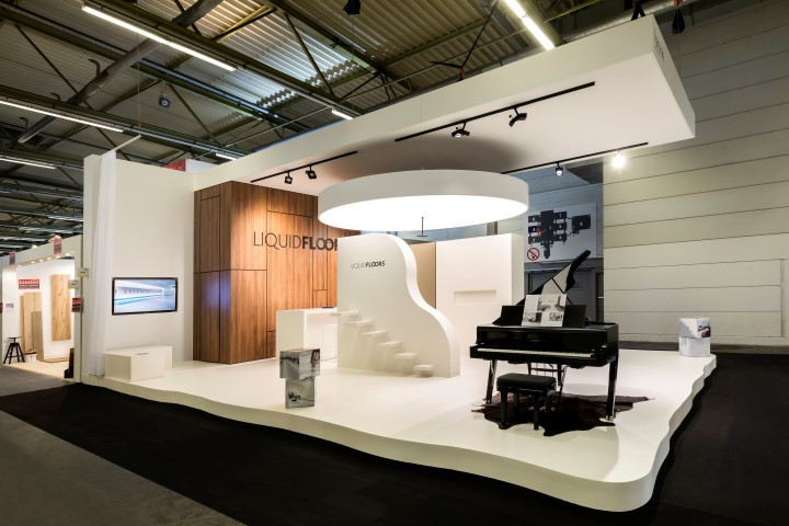 Beursstand voor LiquidFloors op de Bisbeurs (nu BILT Beurs). BILT Beurs - Standenbouw - 1