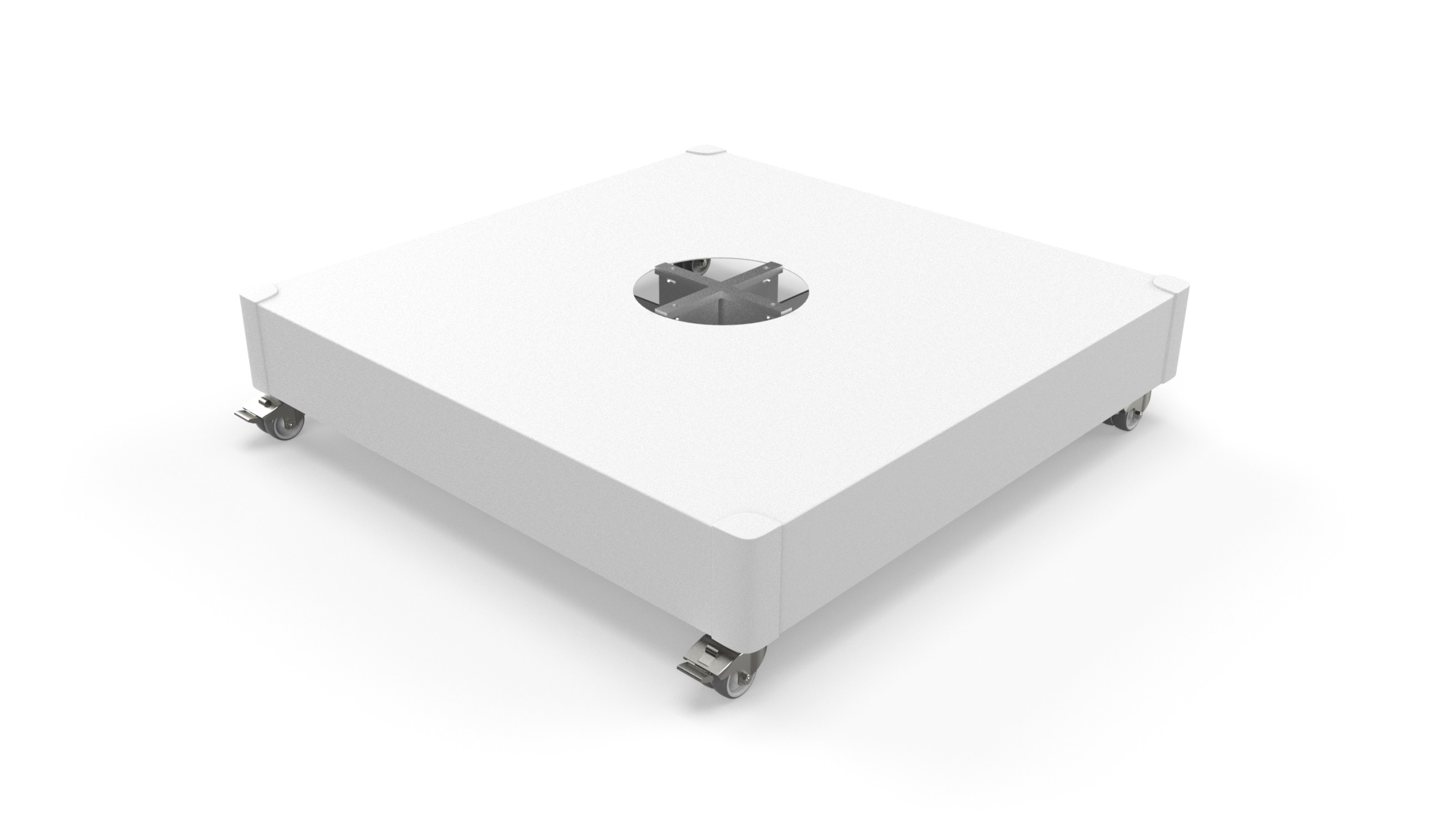 Tile Base White with Wheels