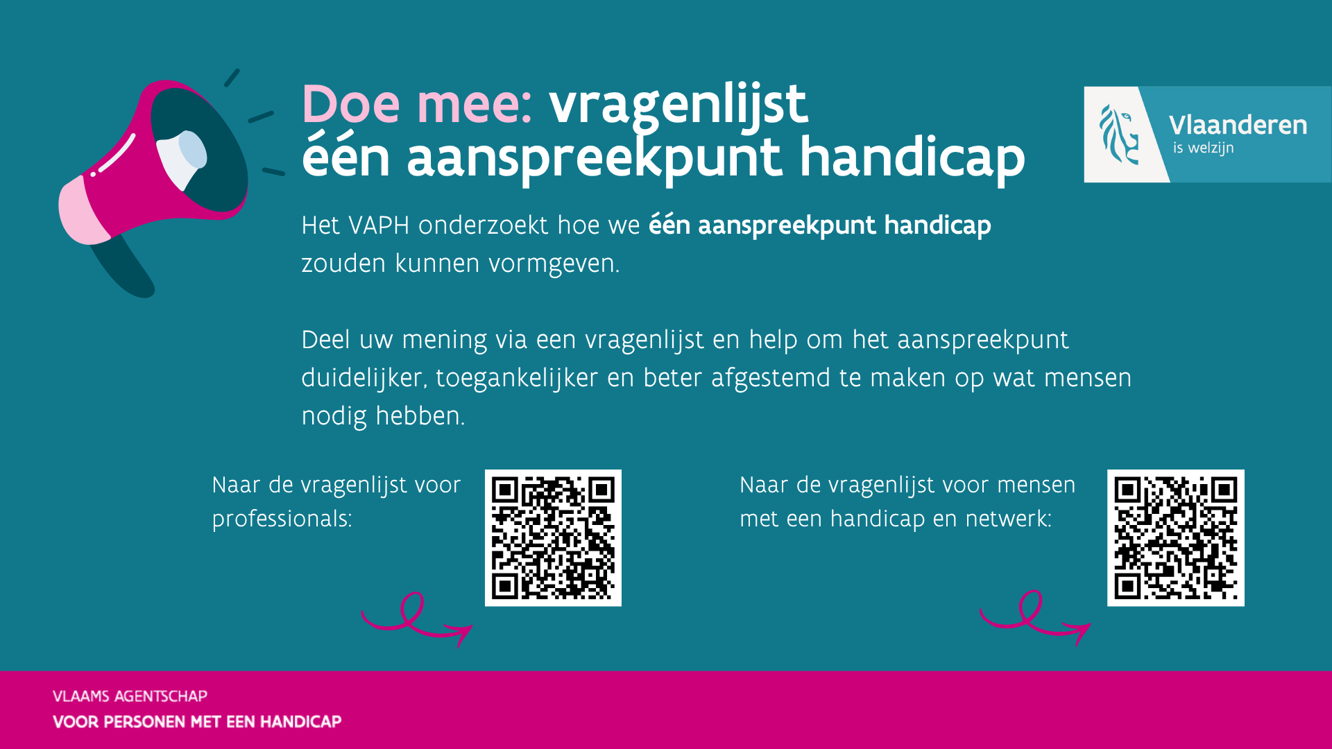 Visual liggend aanspreekpunt handicap