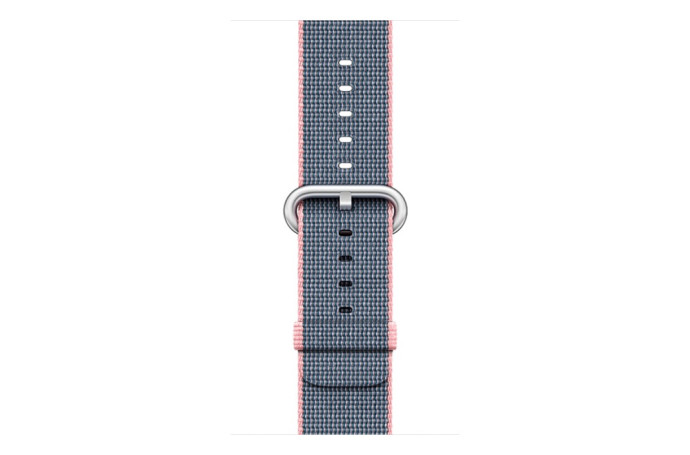 watchband-nylon-middernachtblauwlichtroze