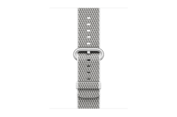 watchband-wit geruit-geweven-42mm
