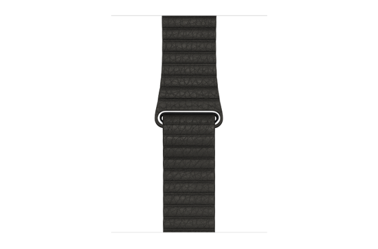 watchband-houtkoolgrijs-leer-medium-42mm