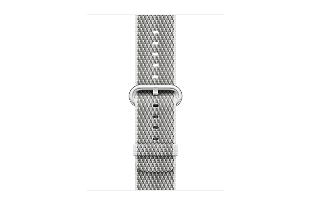 watchband-wit geruit-geweven-38mm