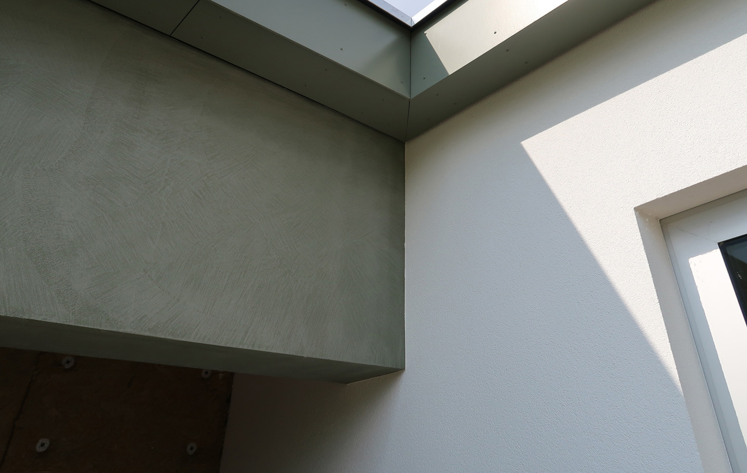 Combinatie betonlook_groen_sierpleister